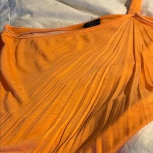 Orange One-Shoulder Top